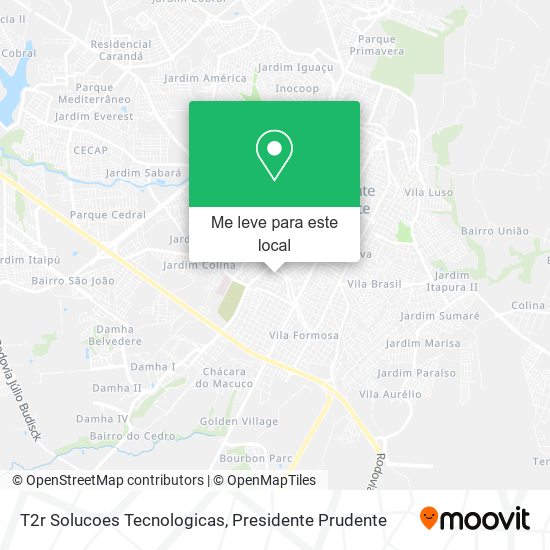 T2r Solucoes Tecnologicas mapa