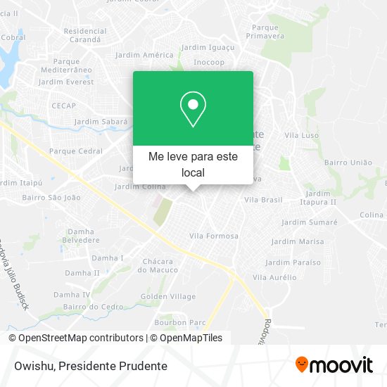 Owishu mapa