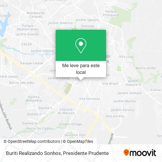 Buriti Realizando Sonhos mapa