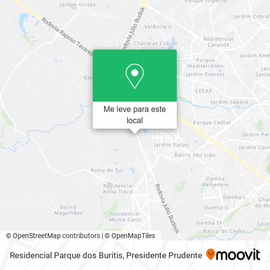 Residencial Parque dos Buritis mapa