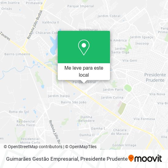 Guimarães Gestão Empresarial mapa