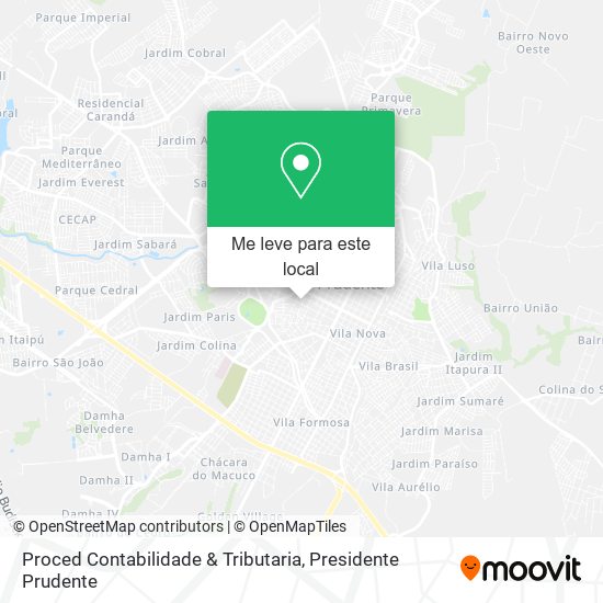 Proced Contabilidade & Tributaria mapa