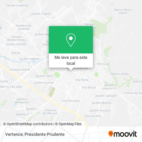 Vertence mapa