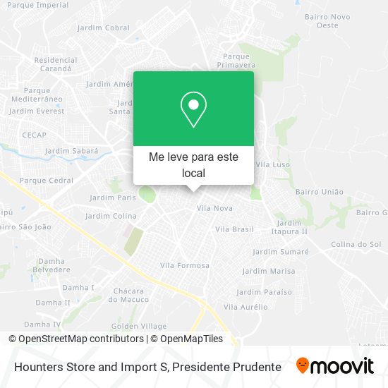Hounters Store and Import S mapa