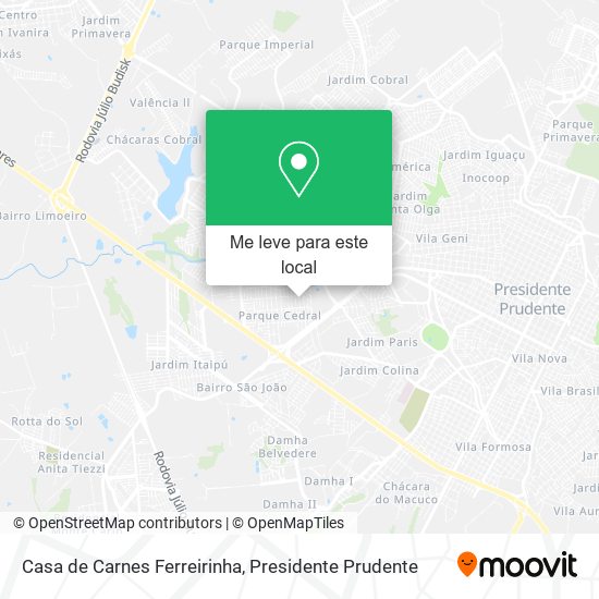 Casa de Carnes Ferreirinha mapa