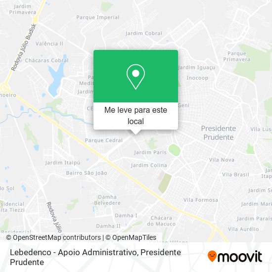 Lebedenco - Apoio Administrativo mapa