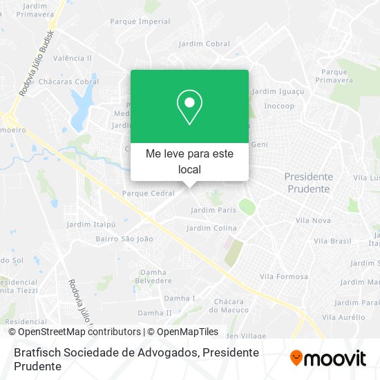 Bratfisch Sociedade de Advogados mapa