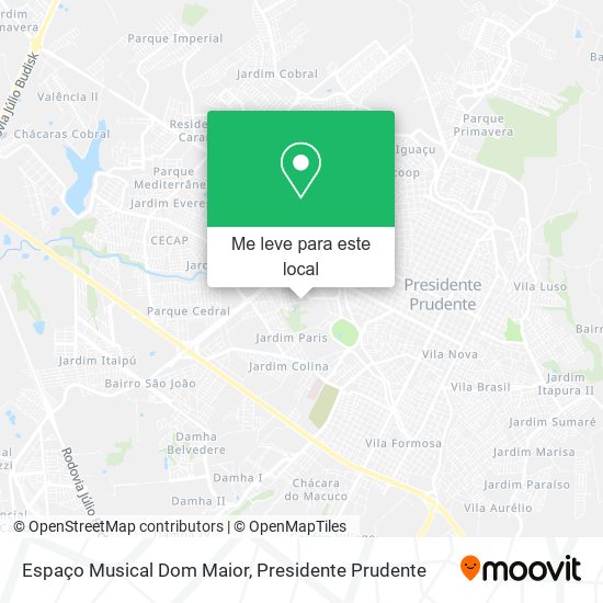 Espaço Musical Dom Maior mapa