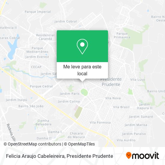 Felicia Araujo Cabeleireira mapa
