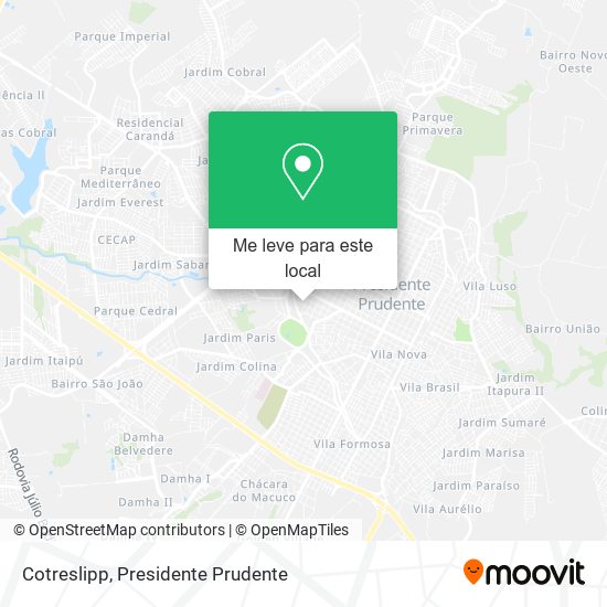 Cotreslipp mapa