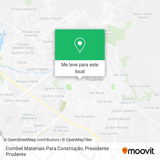 Combel Materiais Para Construção mapa