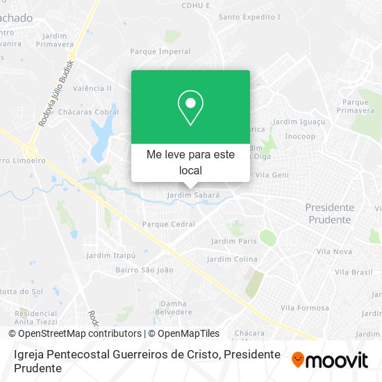 Igreja Pentecostal Guerreiros de Cristo mapa