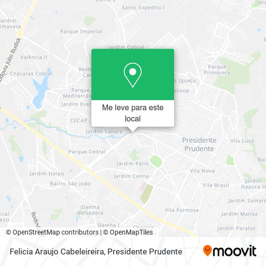 Felicia Araujo Cabeleireira mapa