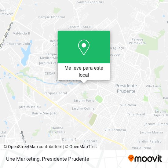Une Marketing mapa