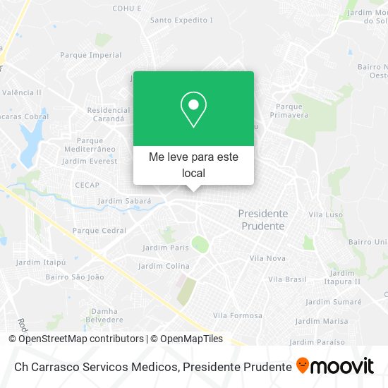 Ch Carrasco Servicos Medicos mapa