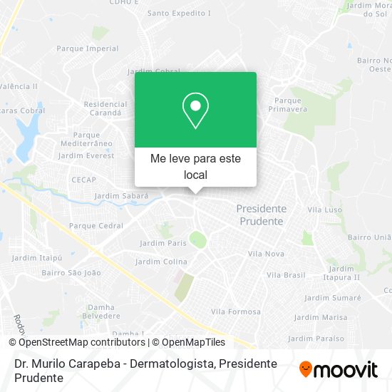 Dr. Murilo Carapeba - Dermatologista mapa