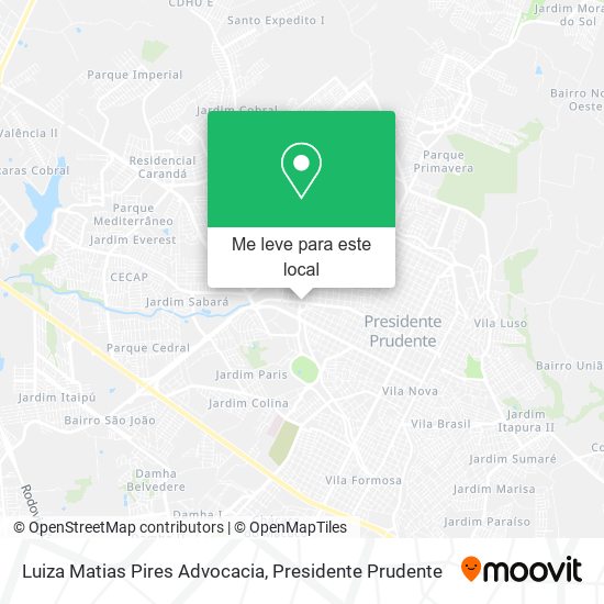 Luiza Matias Pires Advocacia mapa