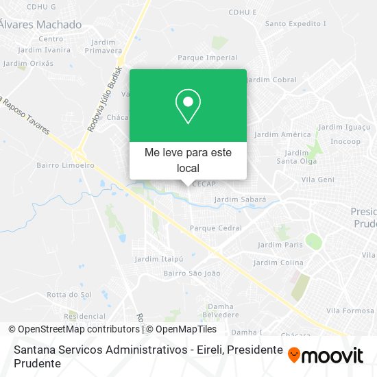 Santana Servicos Administrativos - Eireli mapa