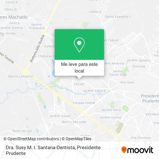 Dra. Susy M. I. Santana-Dentista mapa
