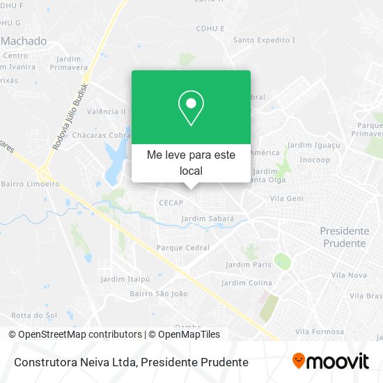 Construtora Neiva Ltda mapa