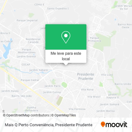 Mais Q Perto Conveniência mapa