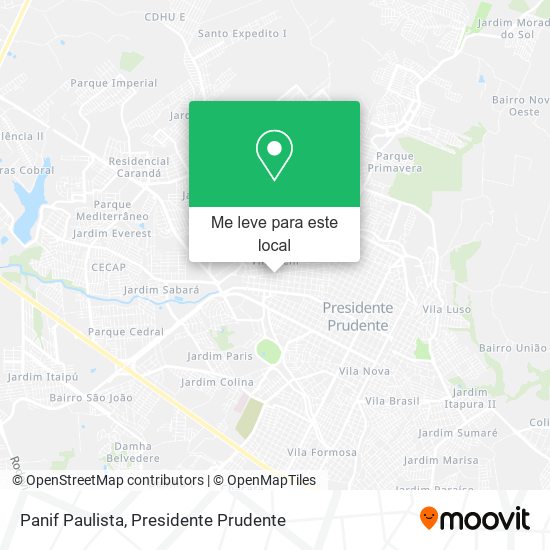 Panif Paulista mapa