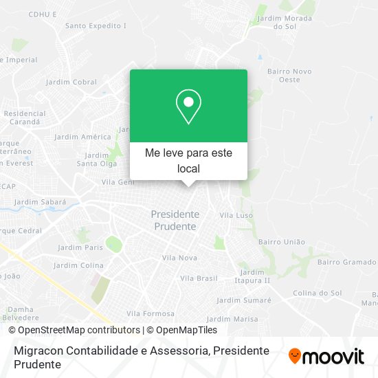 Migracon Contabilidade e Assessoria mapa