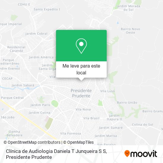 Clínica de Audiologia Daniela T Junqueira S S mapa