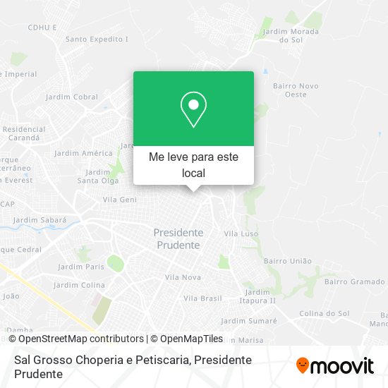 Sal Grosso Choperia e Petiscaria mapa