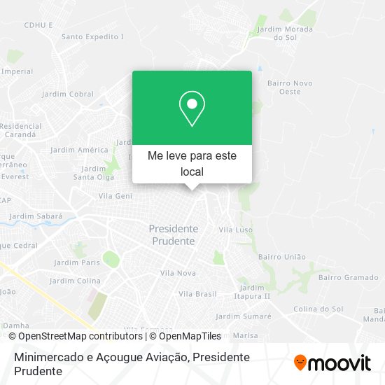 Minimercado e Açougue Aviação mapa