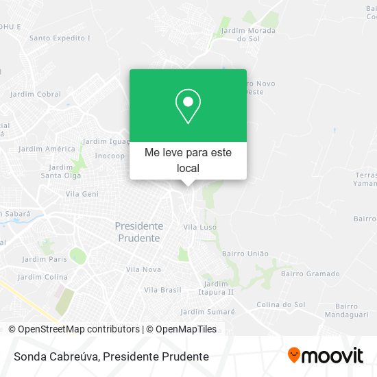 Sonda Cabreúva mapa