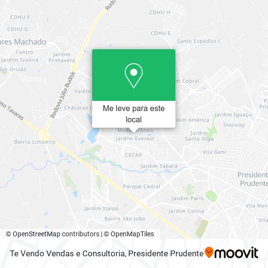 Te Vendo Vendas e Consultoria mapa