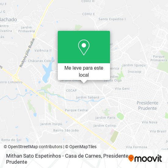 Mithan Sato Espetinhos - Casa de Carnes mapa