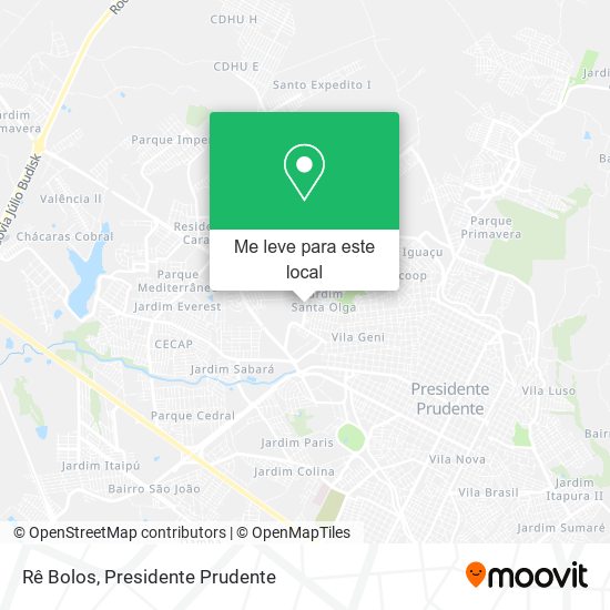Rê Bolos mapa