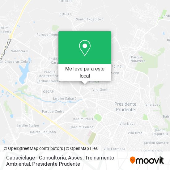 Capaciclage - Consultoria, Asses. Treinamento Ambiental mapa