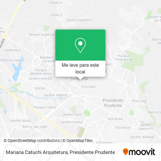 Mariana Catuchi Arquitetura mapa