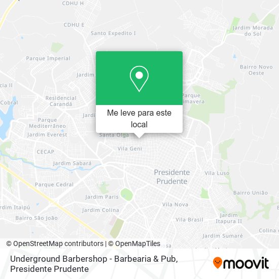 Underground Barbershop - Barbearia & Pub mapa