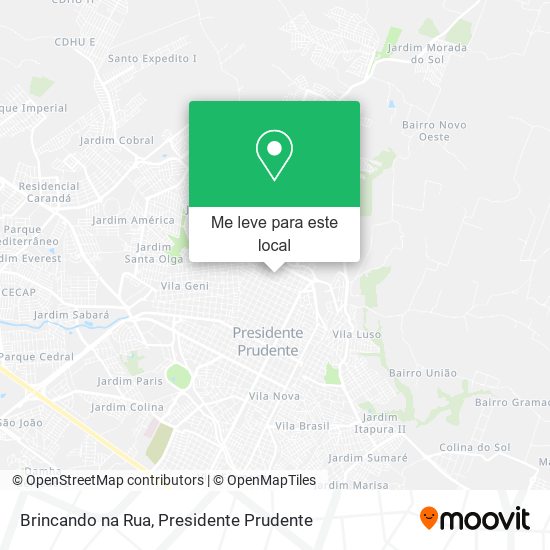 Brincando na Rua mapa
