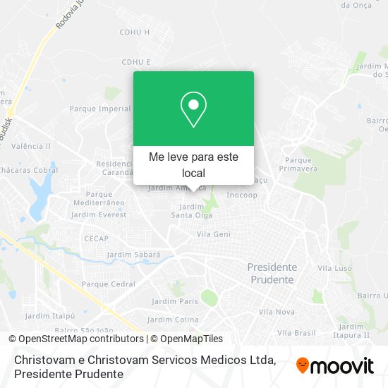 Christovam e Christovam Servicos Medicos Ltda mapa