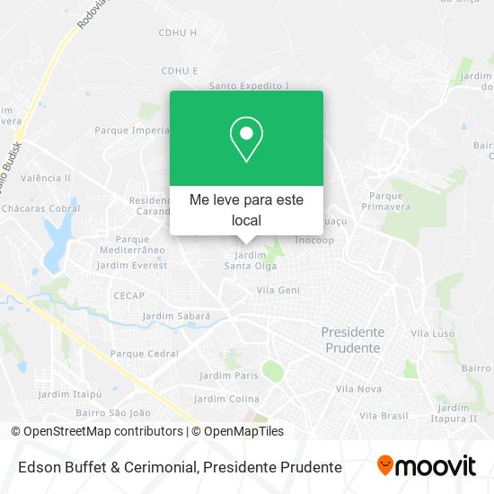 Edson Buffet & Cerimonial mapa