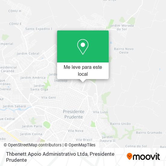 Thbenett Apoio Administrativo Ltda mapa