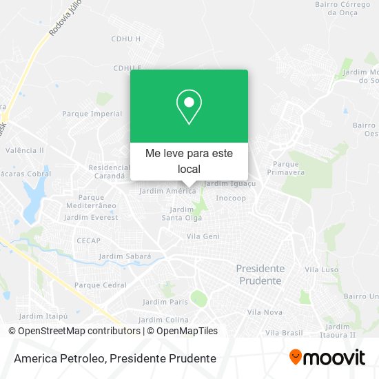 America Petroleo mapa