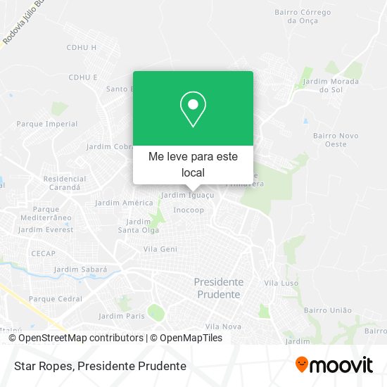 Star Ropes mapa