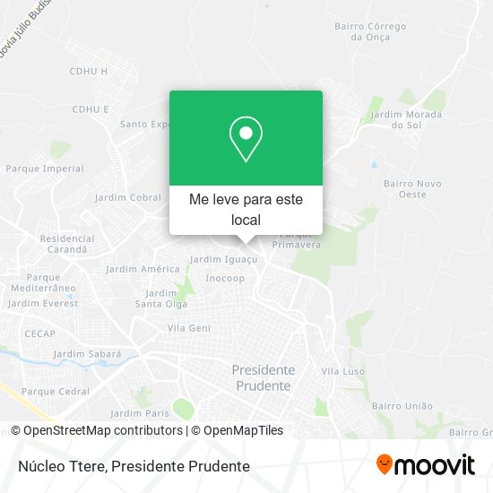 Núcleo Ttere mapa