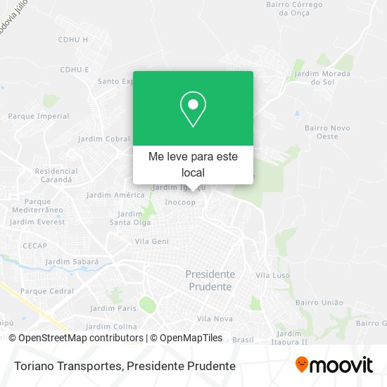 Toriano Transportes mapa