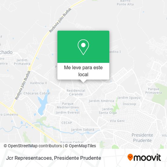Jcr Representacoes mapa