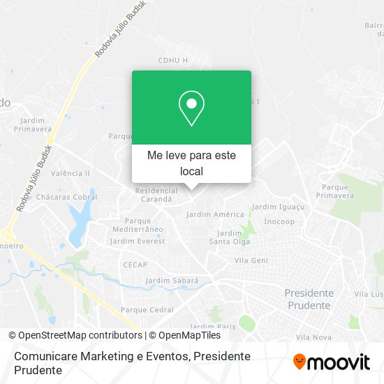 Comunicare Marketing e Eventos mapa