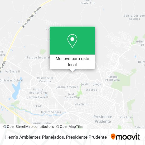 Henn's Ambientes Planejados mapa