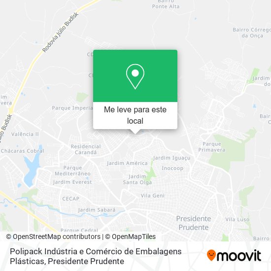 Polipack Indústria e Comércio de Embalagens Plásticas mapa