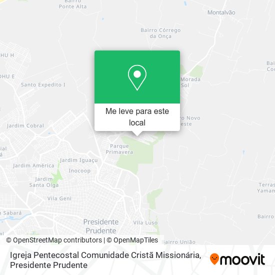Igreja Pentecostal Comunidade Cristã Missionária mapa